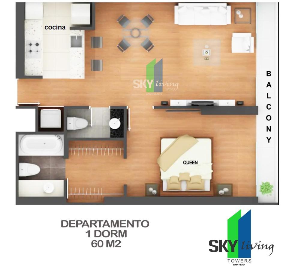 Skyliving Towers Apartments - Peru Lima Kültér fotó