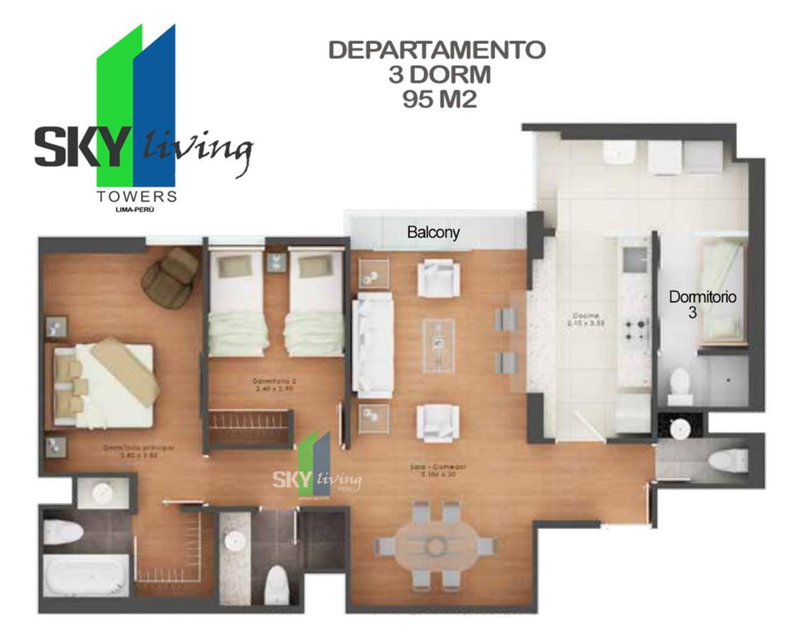 Skyliving Towers Apartments - Peru Lima Kültér fotó